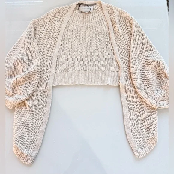 Brochu Walker Linen Open Knit Cardigan – CreamSize SNew